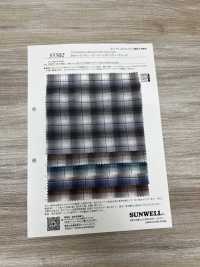 35502 50線棉質波浪精紡細布格紋格子[面料] SUNWELL 更多照片