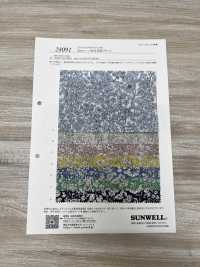 28091 60線精紡細佈單色花朵圖案印花[布料] SUNWELL三維爾 更多照片