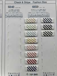 6050-MS 棉質條紋無雙帶[緞帶、帶、繩子] 托普曼工業 更多照片