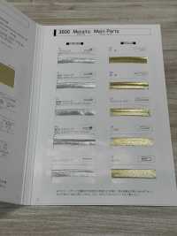 3600-WF 3600金屬雙折帶[緞帶、帶、繩子] 明星品牌（Hoshika） 更多照片