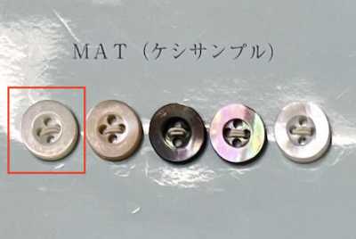 EX101MAT 四孔 有邊 貝殼鈕扣 高瀨 霧面