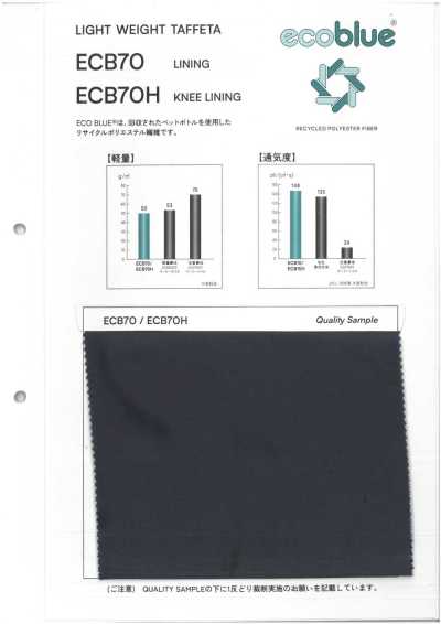 ECB70H 輕量塔夫膝部連縫