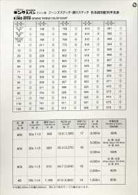 FUJIX-SAMPLE-17 Kingspan 牛仔褲針跡/裝飾針跡樣卡 FUJIX富士克 更多照片