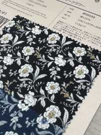 850533 SEVENBERRY® 恐慌未漂白棉憂鬱花牡丹[布料] VANCET 更多照片