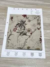 7026-700-1 CL坯布植物花卉圖案[布料] HOKKOH北高 更多照片