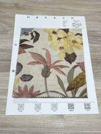 1026-705-1 蝕刻花朵麻坯布[布料] HOKKOH北高 更多照片