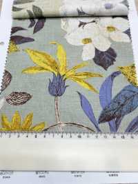 1026-705-1 蝕刻花朵麻坯布[布料] HOKKOH北高 更多照片