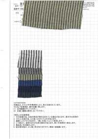 AZUMADAKI-30 亞麻條紋東炊加工[布料] 小松和TEXTILE 更多照片