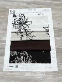 KCL524-D681 人造絲亞麻帆布刺繡[布料] 小紋工房(宇仁纖維) 更多照片