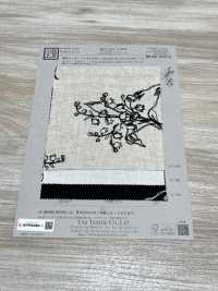 KCL524-D2896 人造絲亞麻帆布蕾絲[布料] 小紋工房(宇仁纖維) 更多照片