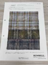 14417 21線棉斜紋搖晃格紋[布料] SUNWELL三維爾 更多照片