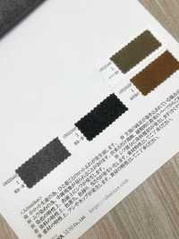 OWE35449 棉麻帆布的麻長炭染色與柿子單寧帆布[布料] 小原屋纖維 更多照片