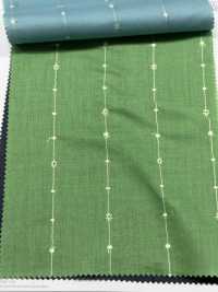 8026-855-1 精紡細布刺繡條紋小花[布料] HOKKOH北高 更多照片