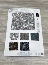 KKP2338-DB-276 絲縐Chirimen®[布料] 小紋工房(宇仁纖維) 更多照片