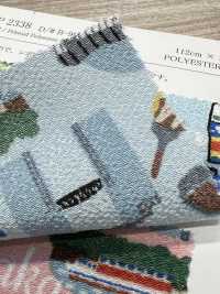 KKP2338-DB-99 絲縐Chirimen®[布料] 小紋工房(宇仁纖維) 更多照片