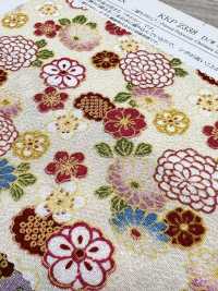 KKP2338-D-HANAKOMATI 二子絲縐花小町[布料] 小紋工房(宇仁纖維) 更多照片