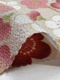 KKP2338-D-MODANUME Futako 絲縐現代梅子[布料] 小紋工房(宇仁纖維) 更多照片