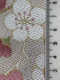 KKP2338-D-MODANUME Futako 絲縐現代梅子[布料] 小紋工房(宇仁纖維) 更多照片