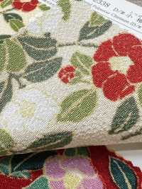 KKP2338-D-KOTUBAKI 二子絲縐小椿[布料] 小紋工房(宇仁纖維) 更多照片