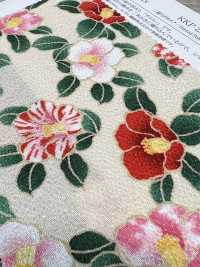 KKP2338-D-MTSUBAKI 二子絲縐椿宮子[布料] 小紋工房(宇仁纖維) 更多照片