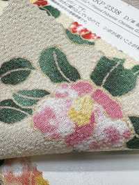 KKP2338-D-MTSUBAKI 二子絲縐椿宮子[布料] 小紋工房(宇仁纖維) 更多照片