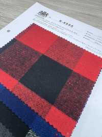 K-4995 8/1起絨格紋起絨布[布料] 桑村纖維 更多照片