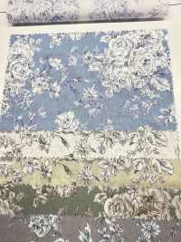 KP9073 手繪花卉印花精紡細布（圓捲）[布料] Cosmo Textile 更多照片