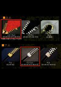 75-G-CO-C WALDES復古拉鍊，紅銅色（金色） ，尺寸，棉帶，閉端 朝日拉鍊(Waldes) 更多照片