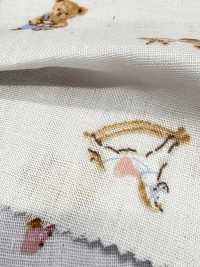 AP55205-DR 粉彩動物雙層紗布（對折）[布料] Cosmo Textile 更多照片