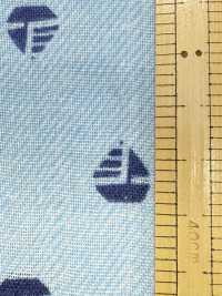 AP25501-DR 丹寧布風格雙層紗布（對折）[布料] Cosmo Textile 更多照片