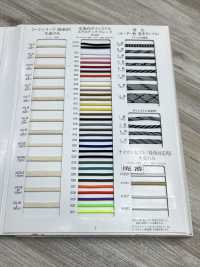 K-610 色織聚酯纖維彈性編織花邊[緞帶、帶、繩子] RIVER 更多照片