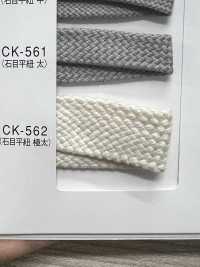 CK-562 光澤石紋扁繩子，加厚款[緞帶、帶、繩子] 更多照片