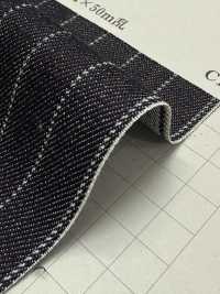 810-YW 針條紋條紋丹寧布11盎司[布料] 吉和織物 更多照片