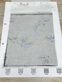 1026-647-1 60精紡細布刺繡鳥[布料] HOKKOH北高 更多照片