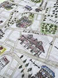 DP-5000-5 60精紡細布數位印刷地圖設計[布料] HOKKOH北高 更多照片