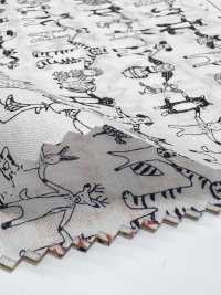 1026-625-10 60隻精紡細布牽手的動物[布料] HOKKOH北高 更多照片