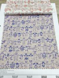 1026-625-10 60隻精紡細布牽手的動物[布料] HOKKOH北高 更多照片