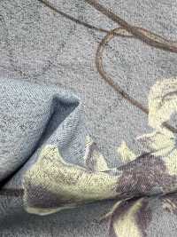 7026-440-1 熔合豚平針織物轉印印花，飄逸花朵[布料] HOKKOH北高 更多照片