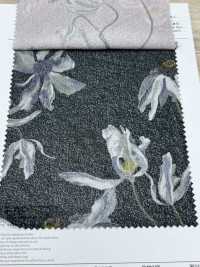 7026-440-1 熔合豚平針織物轉印印花，飄逸花朵[布料] HOKKOH北高 更多照片