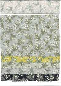 KTS7135 平紋布小花與貓咪圖案[布料] 小林棉 更多照片