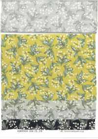 KTS7135 平紋布小花與貓咪圖案[布料] 小林棉 更多照片