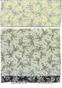 KTS7135 平紋布小花與貓咪圖案[布料] 小林棉 更多照片