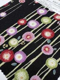 KKP2338-D-YTSUBAKI 二子絲縐夢椿[布料] 小紋工房(宇仁纖維) 更多照片