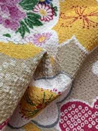 KKP2338-DHM-86 絲縐Chirimen®[布料] 小紋工房(宇仁纖維) 更多照片