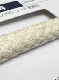 125-4 棉紡編織繩繩子，圓繩，加粗[緞帶、帶、繩子] 更多照片