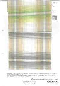 35527 紗線染色有機棉/亞麻/苧麻精紡細布淺色漸變[布料] SUNWELL 三維爾 更多照片