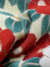 KKP2338-D-MODANTBK 二子絲縐現代山茶花[布料] 小紋工房(宇仁纖維) 更多照片