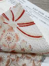 KKP2338-D-SKRMSB 二子絲縐櫻花結[布料] 小紋工房(宇仁纖維) 更多照片