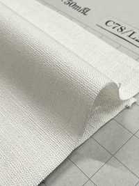 LMM2280 棉麻赤耳淺色丹寧布布，5盎司[布料] 吉和織物 更多照片