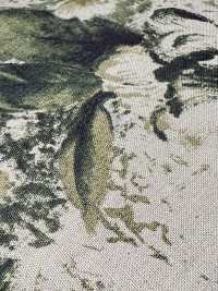 7026-1730-1 麻，坯布有大花朵圖案[布料] HOKKOH北高 更多照片